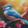 Blue Jay Bird Diamond Painting