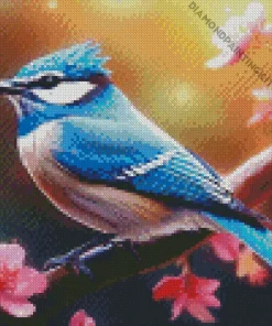 Blue Jay Bird Diamond Painting