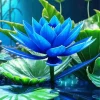 Blue Lotus Diamond Painting