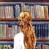 Bookish Girl Art Diamond Painting