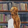 Bookish Girl Art Diamond Painting