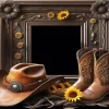 Boots And Cowboy Hat Diamond Painting