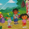 Boots Dora And Diego Diamond Painting