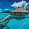 Bora Bora Huts Diamond Painting