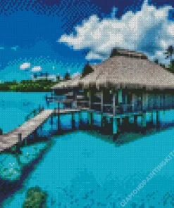 Bora Bora Huts Diamond Painting