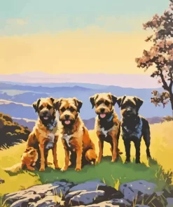 Brown Schnauzers Diamond Painting