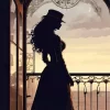 Classy Female Silhouette Art Diamond Painting