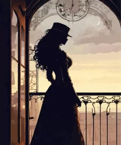 Classy Female Silhouette Art Diamond Painting