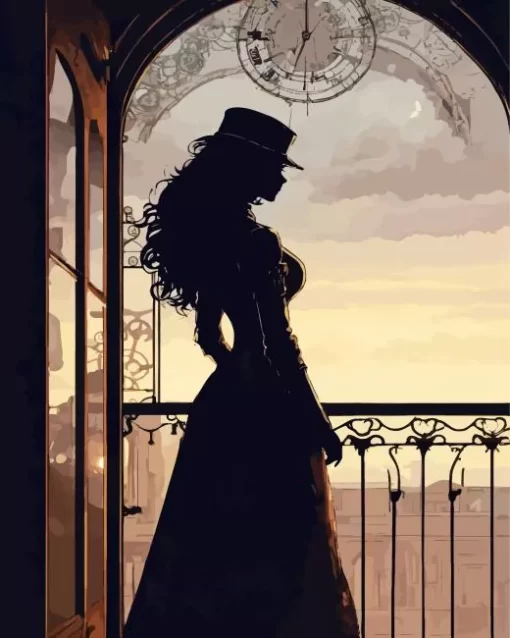 Classy Female Silhouette Art Diamond Painting