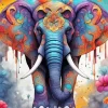 Colorful Mandala Elephants Diamond Painting