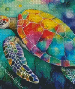 Colorful Turtle Diamond Painting