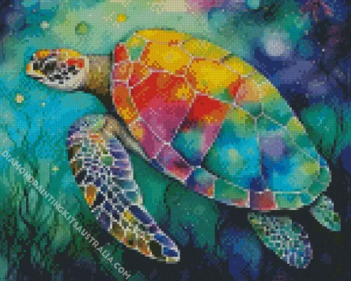 Colorful Turtle Diamond Painting