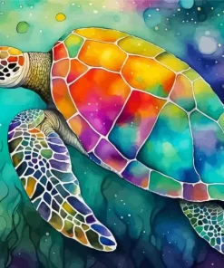 Colorful Turtle Diamond Painting