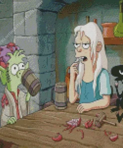 Cool Elfo And Bean Diamond Painting