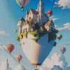 Cool Flying House Art Diamond Painting