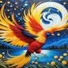 Cool Flying Phoenix Bird Diamond Painting