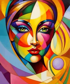 Cool Geometric Face Diamond Painting