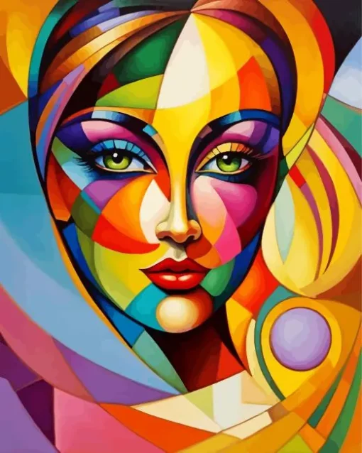 Cool Geometric Face Diamond Painting