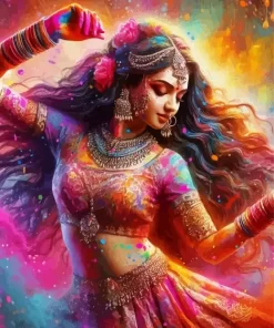 Cool Indian Dancing Art Diamond Painting