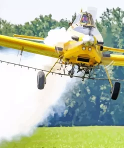 Crop Duster Airplane Diamond Painting