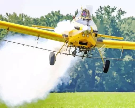 Crop Duster Airplane Diamond Painting