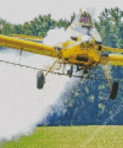 Crop Duster Airplane Diamond Painting