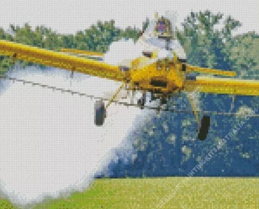 Crop Duster Airplane Diamond Painting