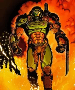 Doomguy Doom Character Diamond Painting