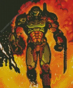 Doomguy Doom Character Diamond Painting