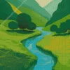 Easy Green Forest Diamond Painting