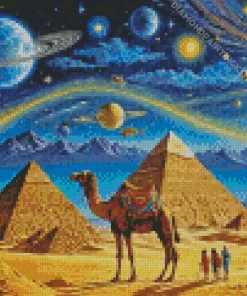 Egypt Camels Art Diamond Painting