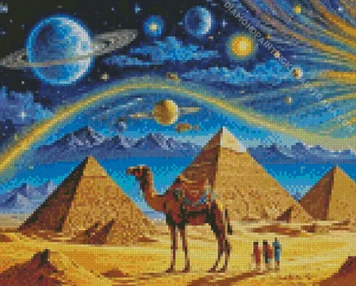 Egypt Camels Art Diamond Painting