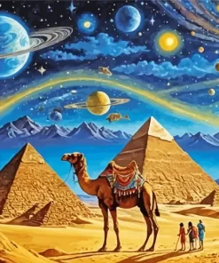 Egypt Camels Art Diamond Painting