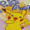 Excited Pikachu Art Diamond Painting