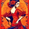 Flamenco Dancer Diamond Painting