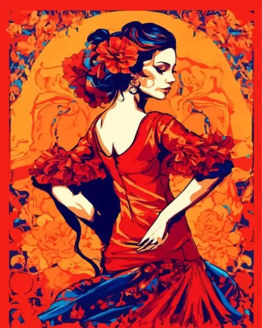 Flamenco Dancer Diamond Painting