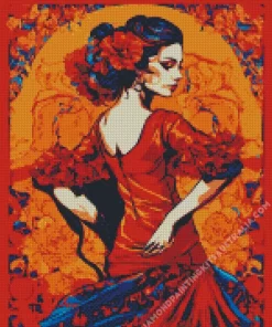 Flamenco Dancer Diamond Painting