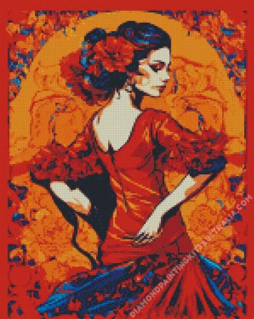 Flamenco Dancer Diamond Painting