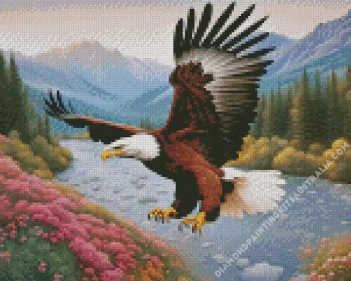 Flying Eagle Diamond Painting