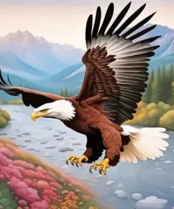 Flying Eagle Diamond Painting