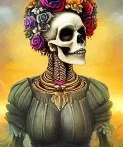 Frida Kahlo Skull Art Diamond Painting