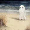 Ghost At The Beach Art Diamond Painting