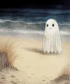 Ghost At The Beach Art Diamond Painting