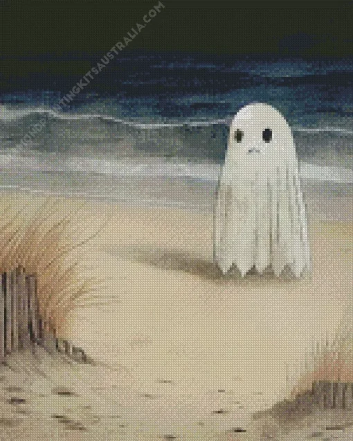 Ghost At The Beach Art Diamond Painting