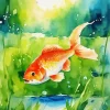 Golden Fish Diamond Painting