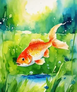 Golden Fish Diamond Painting