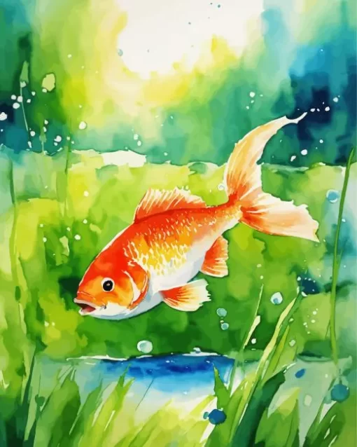 Golden Fish Diamond Painting