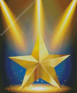 Golden Star Diamond Painting