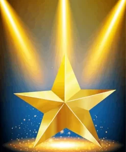 Golden Star Diamond Painting