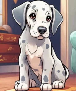 Great Dane With Spots Diamond Painting